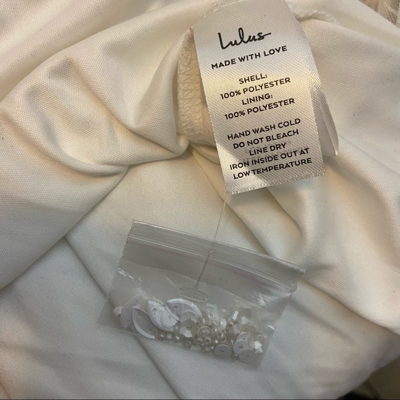 SOLD Lulus Luxe Lifetime Full of Love White Sequin Mermaid Maxi Dress - Picture 17 of 17